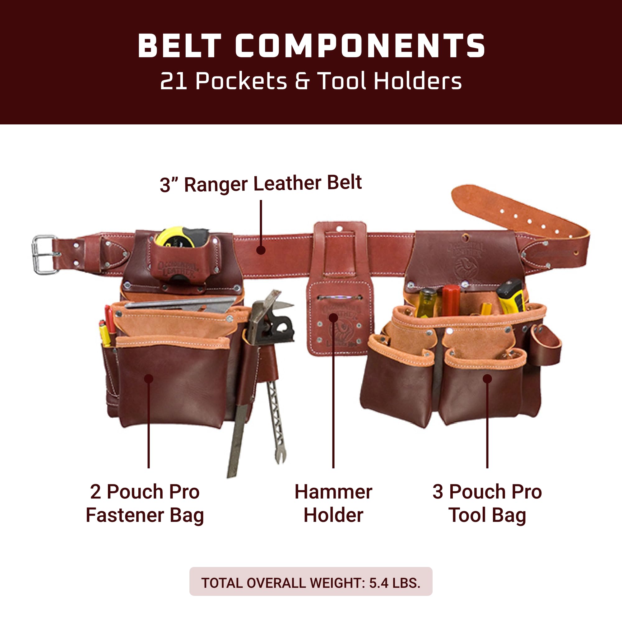 Supreme®/Occidental Leather Tool Belt Supreme Occidental Leather Tool Belt Black - FW25 - US